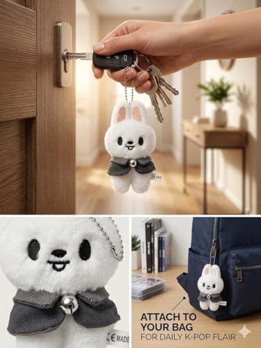 Lithosync 8 PCS Skzoo Keychains 4.7 Inches Straykids Merch Plush Keychains SKZ Set Key Pendant thumbnail 7