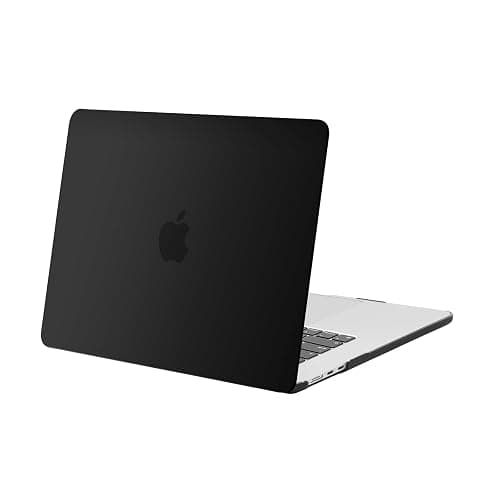MOSISO Compatible with MacBook Air 15 inch Case 2025 2024 2023 Release M4 A3241 M3 A3114 M2 A2941 Liquid Retina Display Touch ID, Protective Plastic Hard Shell Case Cover, Black - Black - Image 1