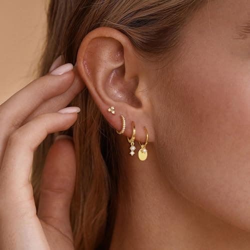 I LOVE THESE BUT ALSO LIKE ANY 3 STACK EARRINGS LOBE  thumbnail 5