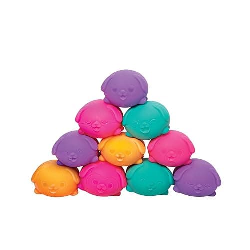 Schylling Teenie NeeDoh Funky Pup (3 Pack) - Mini Squishy Animals Fidget Toys, 8 Assorted Colours & Styles, Nee Doh Stress Balls For Anxiety Relief, Safe & Non-Toxic Dough; 3 Year Olds + thumbnail 2