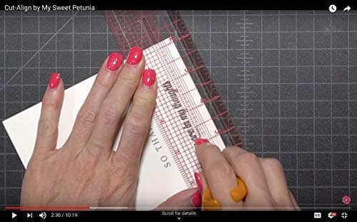 Cut-Align Precision Slotted Rulers (Set of 2 Rulers) for Card Making, Sewing and Other Crafting; from The Designer of The Misti and Creative Corners; Perfect Companion for Your Craft Knife thumbnail 3