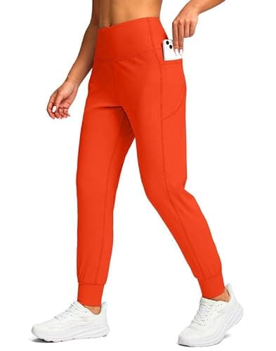 Viodia Women's Joggers with Pockets High Waisted Athletic Workout Yoga Jogger Pants for Women Tapered Sweatpants - Image 1