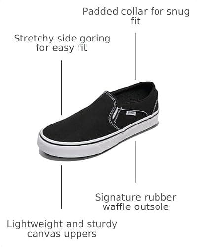 Vans Women's Asher Adult Low Top Sneakers | Skateboarding Shoes thumbnail 7