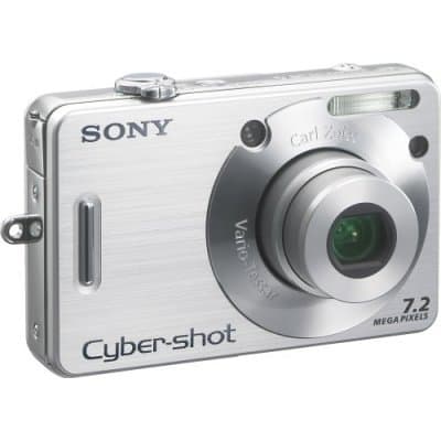 Sony Cyber-shot DSC-W70 Digital Camera - Silver 7.2 MP, 3x Optical Zoom 2.5" LCD (Renewed) - Image 1
