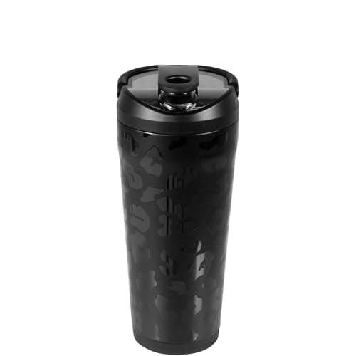 HydroJug 24 oz New Stainless Steel Shaker – Insulated, Leakproof, BPA-Free with Silent Mixing Grate – No Clumps, No Noise – Premium Shaker for Fitness, Sports & Everyday Use, Black Leopard thumbnail 2