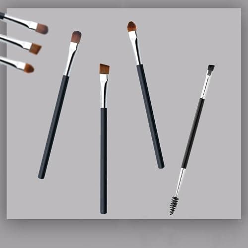 WanFengXue 7 Pieces Eyebrow Brush Set Professional Double Ended Eyebrow Brush and Spoolie Angled Brush Precision Eyeshadow Tools for Blending Defining Smudging Shading thumbnail 5