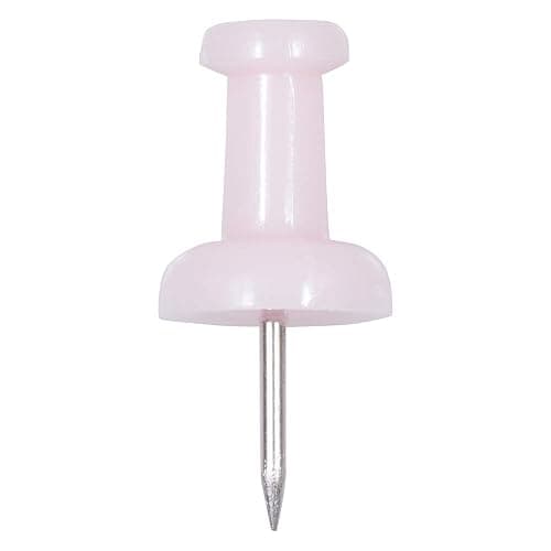 JAM PAPER Colorful Push Pins - Baby Pink Pastel Pushpins - 100/Pack thumbnail 3