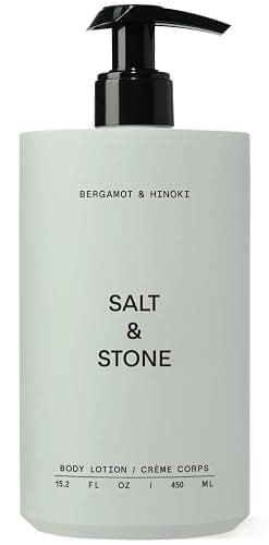 Salt & Stone Body Lotion for Women & Men | Bergamot & Hinoki | Hydrates, Nourishes & Softens Skin | Restores Dry Skin | Fast-Absorbing | Cruelty-Free & Vegan | 15.2 fl oz - Image 1