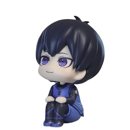 Puruuige Isagi Yoichi Figure Anime Look Up Figurine 3.9'' PVC Cute Action Figure Model Cake Topper Collectible Statue - Image 1