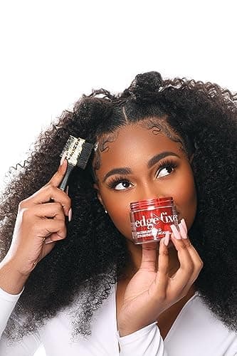KISS Colors & Care 3-in-1 Professional Edge Styler Plus with Case - Slip-Free Rubber Grip, 100% Boar Bristles, Fine Tooth Comb, Pin Tail Tool, & Protective Case, Versatile & Ultra-Functional, Smooth & Sleek Styling thumbnail 3