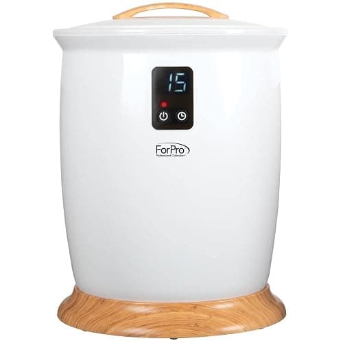 ForPro Professional Collection Luxury Towel Warmer, Extra Large Bucket-Style Hot Towel Warmer with Auto Shut Off, 4 Timer Settings for Home and Bathroom, White thumbnail 2