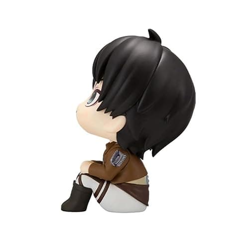 Eren Jaeger Figure Cute Anime Look Up Figure Levi Eren Jaeger Action Figures Statue Titan Anime Figurine Cake Topper Decoration 10cm/3.94inch thumbnail 6