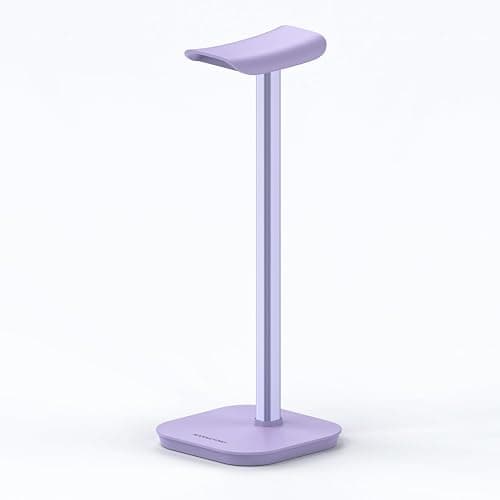 MANMUVIMO Headphone Stand, Desktop Headset Holder (Purple) Heavy Base Desk Earphone Stand Aluminum Gaming Headset Hanger Rack for AirPods Max, AirPods, AirPods Pro, Beats, Bose thumbnail 9