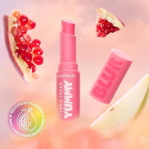 COVERGIRL Clean Fresh Yummy Blur Lipstick, Blurring Effect, Matte Lip Color, Fresh Pear Flavored, Vegan Formula - 140 Into the Blur (Mauvy Pink) thumbnail 7