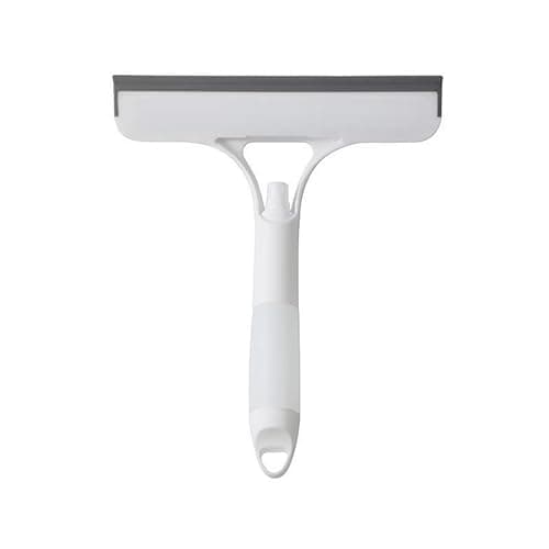 Shower Squeegee for Glass Doors All-Purpose Window Squeegee for Tile Shower Walls Mirror Bathroom Car Window Cleaning (White) - Image 1