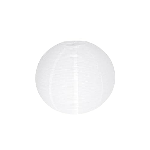 White Paper Lamp Shade, 12''x12'' Small Chinses Paper Lantern Pendant Light Shade,Round Lanpshade Home Decor Ceiling Lampshade, Foldable Lampshade thumbnail 6