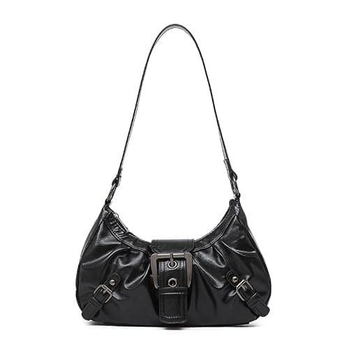TJHDSF Y2K Bag, Vintage Tasche, Vintage Bag, Damen Umhängetasche PU-Leder | Y2K Tasche, Vintage Handtasche Damen, ästhetische Punk-Stil Tasche, 2000s Retro Design, Geschenkidee - Image 1