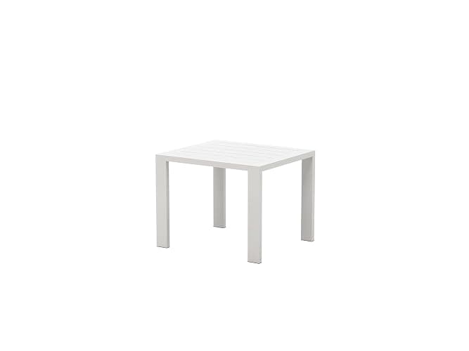 RICHLY Aluminum Terrace Furniture Set, 3-Piece Outdoor Tavern Aluminum Set, 2 Chairs with Waterproof Pads, and 1 Terrace Table, Perfect for Any Balcony, Lawn, Garden, or Backyard (Off White) thumbnail 4