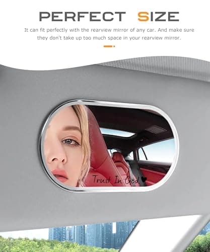 SCUARI 4PCS Car Stickers,Cars Decals,Car Accessories Trust in God Rearview Mirror Sticker,Auto Stickers and Decals,Auto Decals for Women,Trust in God Mirror Decoration,Fits Most Vehicles (Black) thumbnail 4