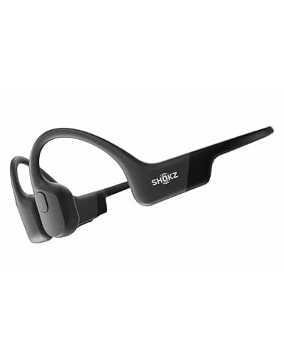 Shokz OpenRun (AfterShokz Aeropex) - Open-Ear Bluetooth Bone Conduction Sport Headphones - Sweat Resistant Wireless Earphones for Workouts and Running - Built-in Mic, with Headband (Black) - Image 1