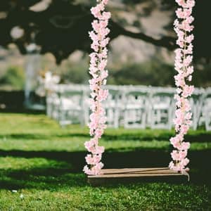 AWARDSEN 6PC 35.4FT Cherry Blossom Flowers Garland for Pink Flowers Garland Silk Cherry Blossom Vines Hanging for Wedding Party Sakura Cute Spring Summer Decor thumbnail 2