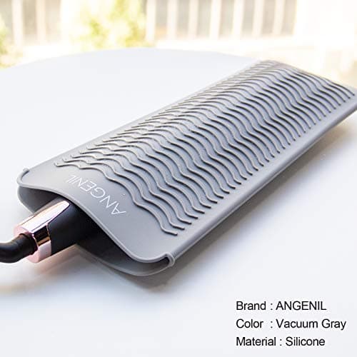 ANGENIL Professional Heat Resistant Silicone Mat Pouch for Hair Tools Flat Iron Hair Straightener and Curling Iron Heat Protecting Pad, Portable Travel Hot Tool Mat and Cover for Hair Styling Tools thumbnail 4