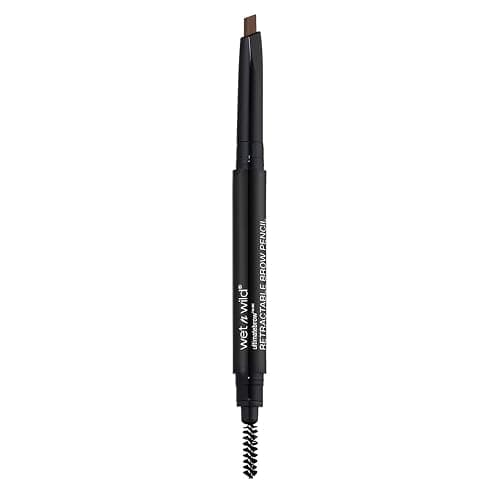 wet n wild Ultimate Eyebrow Retractable Definer Pencil, Medium Brown, Dual-Sided Brow Brush, Fine Tip, Shapes, Defines, Fills Brow Makeup thumbnail 3