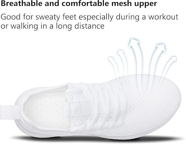 WYGRQBN Women's Walking Shoes Lightweight Tennis Fashion Sneakers Sports Workout Gym Shoes for Running thumbnail 4
