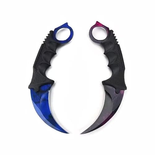 Fixed Blade Camping Knife, Stainless Steel Traning Outdoor Multi Tool, Practice Survival Pocket Knives, Hiking, Fishing, 1 PCS Knife, Random Color thumbnail 4