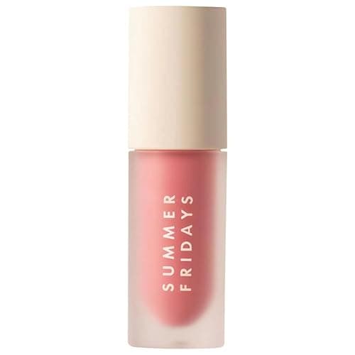 Summer Fridays Dream Lip Oil - Tinted Lip Oil with Moisturizing Sheer Coverage, High-Shine and Deep Hydration - Non-Sticky Formula for Long-Lasting Softness - Rose Bud (0.15 Oz) - Rose Bud