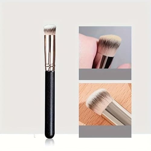 1Pc Concealer Brush for Under Eye Face Sun Spots Acne Blemishes Professional Makeup Brush for Liquid Cream Concealing Contouring Setting and Blending thumbnail 4