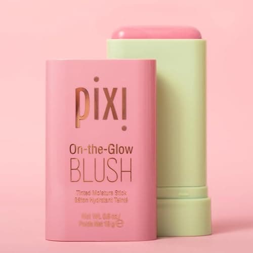 Pixi On-the-Glow Blush - Fleur, Hydrating Tinted Moisture Blush Stick with Ginseng, Aloe Vera & Fruit Extracts, For Cheeks & Lips, 19g / 0.6oz, Paraben-Free thumbnail 3