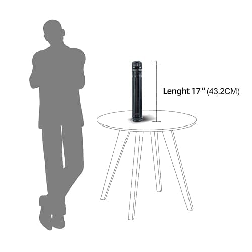 TRANSON Small Poster Tube Storage 17“ to 27” Extendable for Documents Blueprints Artworks Scrolls thumbnail 9