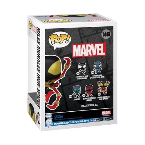 Funko POP Marvel: Spider-Man Comics - Miles Morales Iron Spider - 1/6 Odds for Rare Chase Variant - Marvel Comics - Collectable Vinyl Figure - Gift Idea - Official Merchandise - for Kids & Adults thumbnail 3