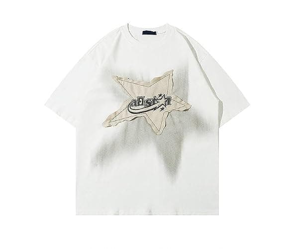 Ponitrack Graphic Tees Men Y2k Oversized T Shirts Women Vintage Tees Summer Tops 90s Grunge Short Sleeve Streetwear Unisex - Image 1
