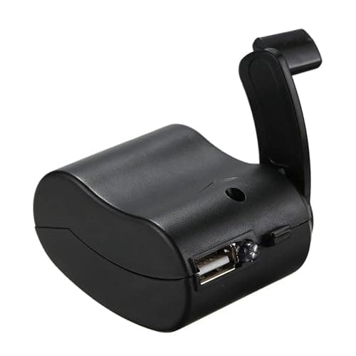 Hand Cranked Charger, USB Hand Crank Phone Charger Hand Power USB Charger for Outdoor Hiking Camping - Image 1