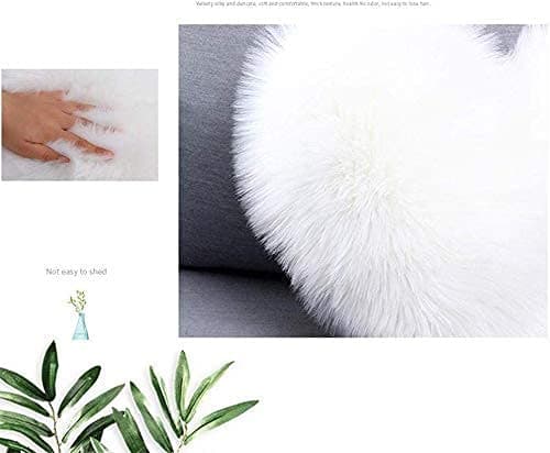 Yanyan Cushions Covers Fluffy Washable Heart Shaped Soft Decorative Cushion Cover for Living Room Sofa Bedroom (Pink) thumbnail 4