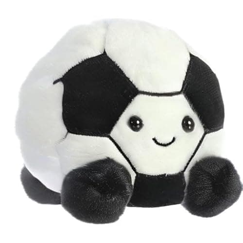 Aurora® Adorable Palm Pals™ Striker Soccerball™ Stuffed Animal - Fun Collectible Plush for Kids and Adult Collectors - Perfect for Decorating Rooms and Birthday Gifts - Black 4 Inches thumbnail 5