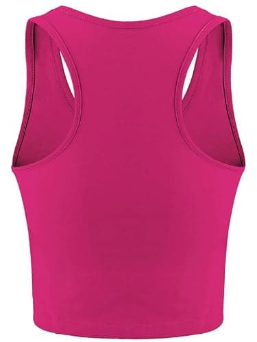 Boao 4 Pieces Basic Crop Tank Tops Sleeveless Racerback Crop Top for Women thumbnail 6
