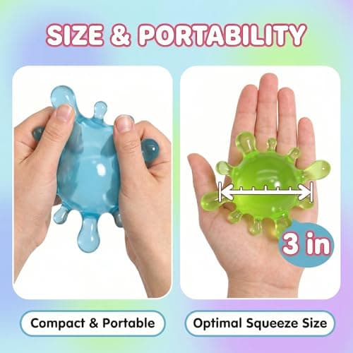 Fidget Toys Stress Ball for Kids,Squishy Ball Stress Splat Toys,Stress Splat Toy,Squishies Anxiety Stress Relief, Office Mental Health Gifts Prizes Autism Favors (Pink) thumbnail 2