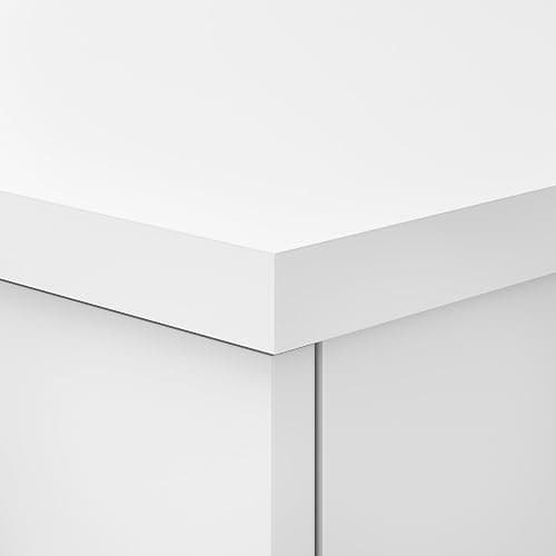 Bush Furniture Somerset 72W 3 Position Sit to Stand L Shaped Desk with Hutch in White | Adjustable Height Table for Home Office thumbnail 8