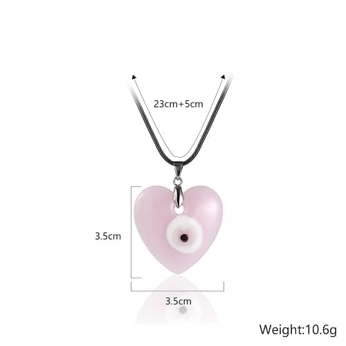 Fuqimanman2020 Lucky Blue Glass Turkish Evil Eye Pendant Necklace Set Leather Rope Hamsa Hand for Women Men Protection Ojo Prayer Religious Amulet Jewelry thumbnail 2