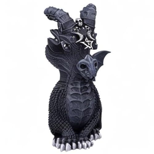 Nemesis Now Cult Cuties Lucifly 10.7cm, Resin, Black, Cult Cuties Dragon Figurine, Scarily Adorable Horned Dragon Figurine, Silver Detailing, Cast in the Finest Resin, Lovingly Hand-Painted thumbnail 8