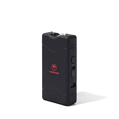 VIPERTEK VTS-880 Mini Stun Gun for Self Defense Rechargeable with LED Flashlight - Image 1