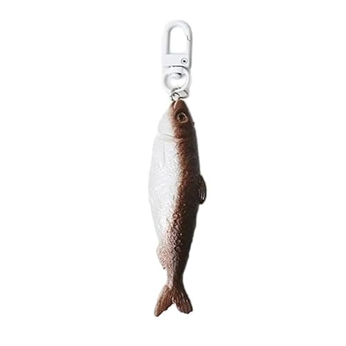 XIAHIOPT Realistic Fish Shaped Hair Clip Hairpin for Fun and Fashionable Hairstyles Cute Dried Fish Keychain Keyring Backpack thumbnail 9