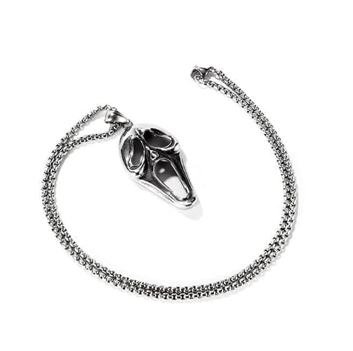 EENSYWEENSY Horror Ghost Necklace - Stainless Steel Pendant, Halloween Gift‌ thumbnail 3