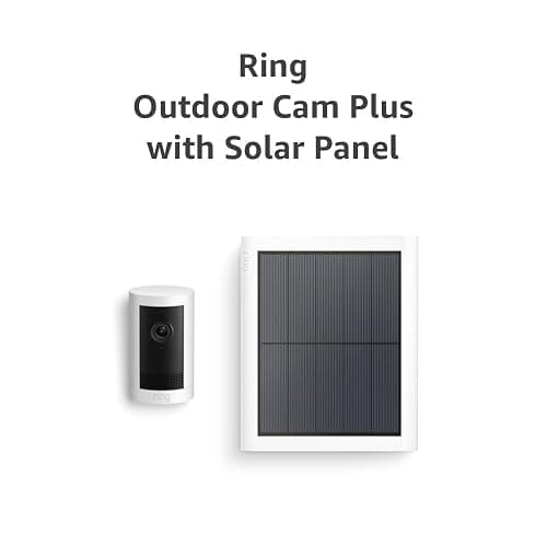 Introducing Ring Outdoor Cam Plus, Solar — Wide-Angle 2K Video with Ring Vision, Low-Light Sight for full-color night vision, Mounting Versatility, White thumbnail 7