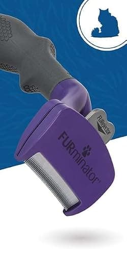 FURminator deShedding Tool For Medium/Large Cats, Short Hair, Removes Loose Hair From Shedding thumbnail 6