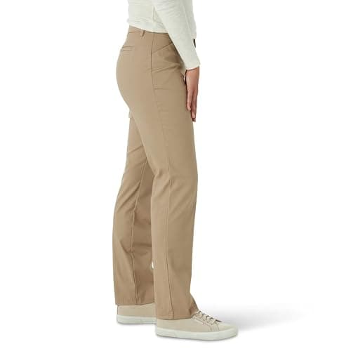 Lee Womens Wrinkle Free Relaxed Fit Straight Leg Pant thumbnail 3
