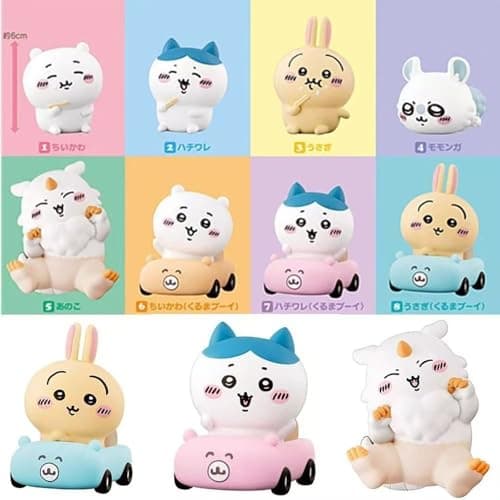 Chikawa Figure Decorations, Cute Cartoon Statue Chikawa Bear Figurine for Desktop Computer Notebook Office Desk Car Dashboard Decor (Hachiware-B) thumbnail 3